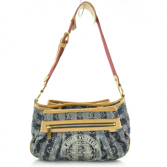 Louis Vuitton Denim Raye Porte Epaule MM 1 of 10