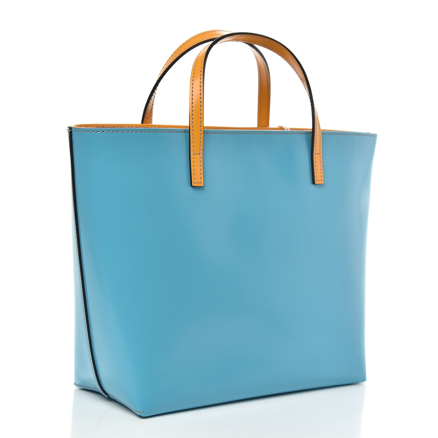 Calfskin Childrens Rainbow Tote Blue