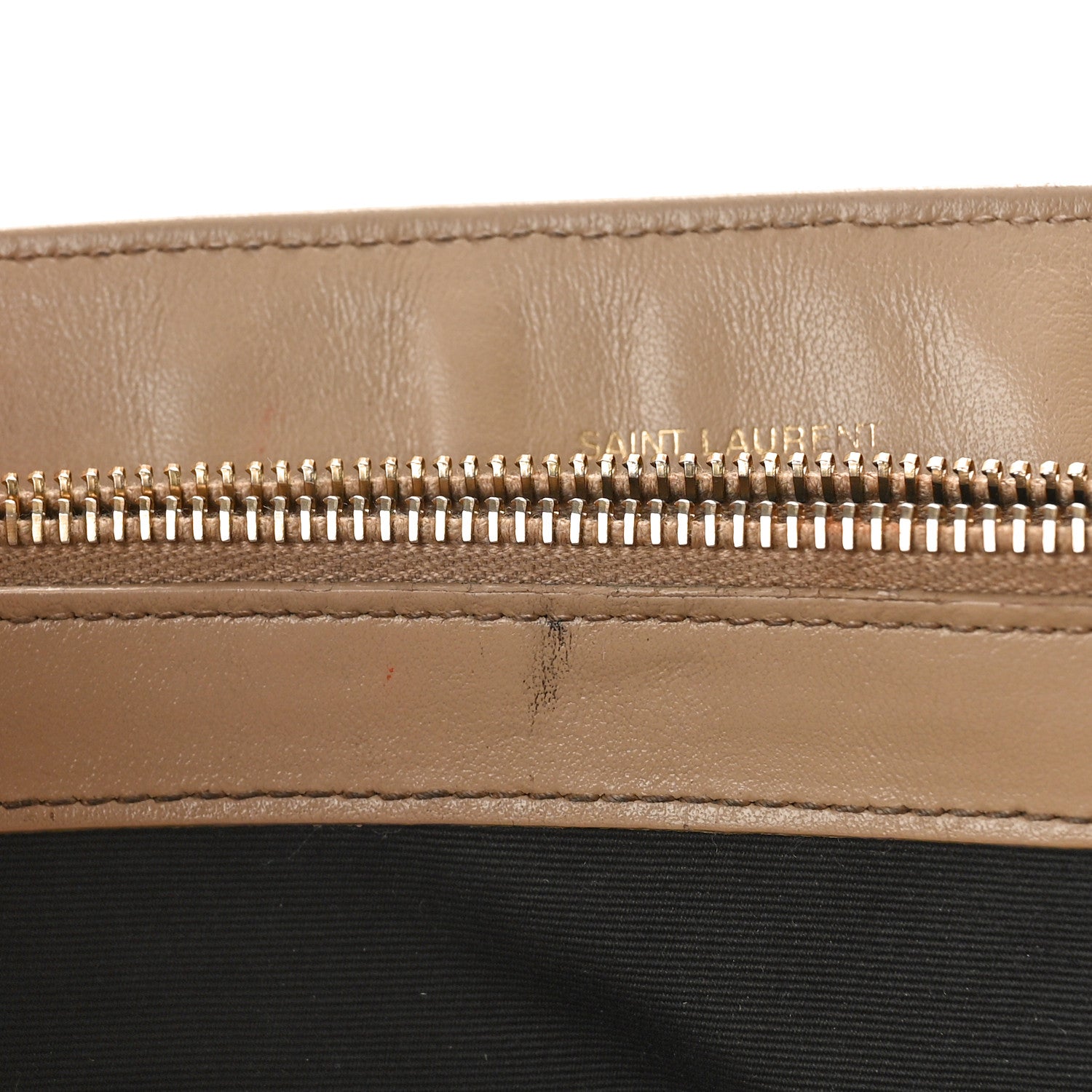 Saint Laurent Calfskin Y Quilted Monogram Medium Loulou Chain Satchel Dark Beige 12 of 21