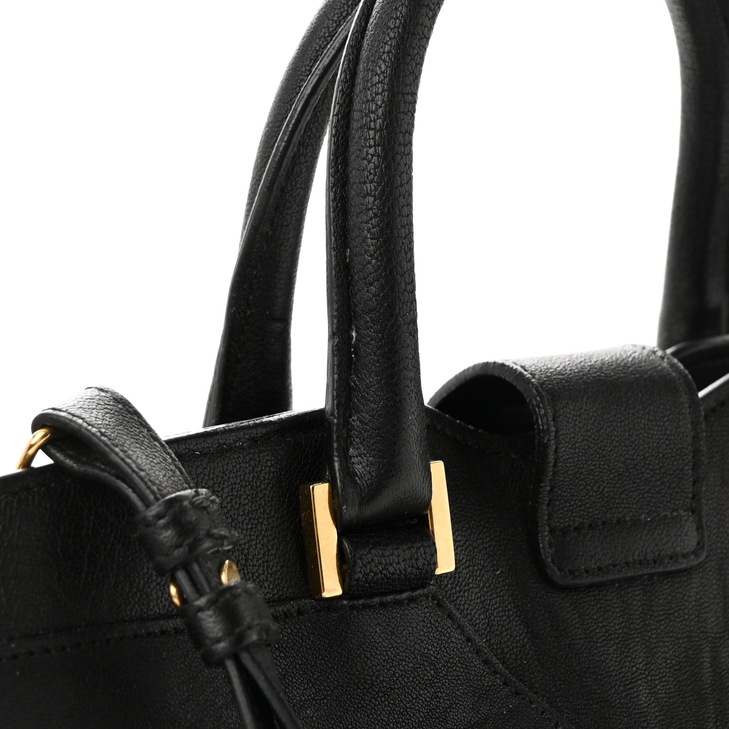 Saint Laurent Sheepskin Small Cabas ChYc Black 10 of 11