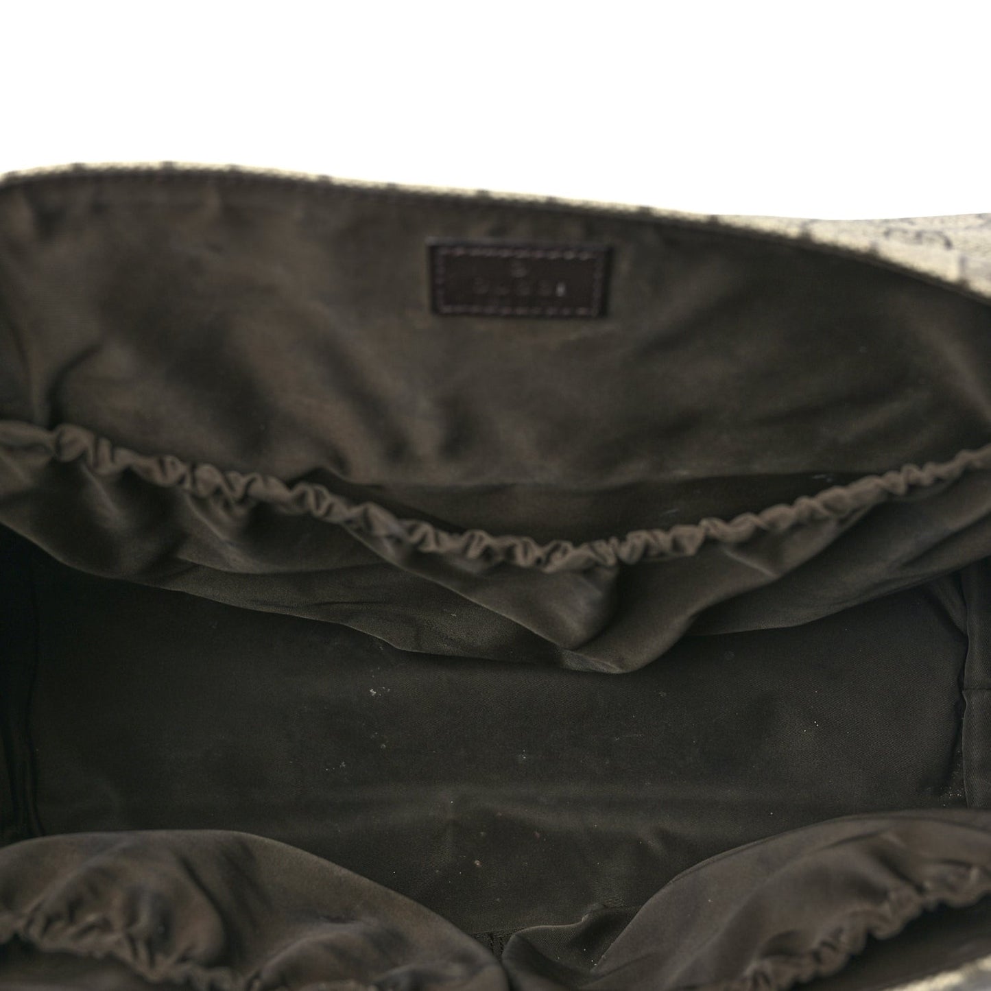 GG Plus Monogram Messenger Diaper Bag Dark Brown