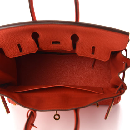 Hermes Togo Birkin 25 Capucine 5 of 11