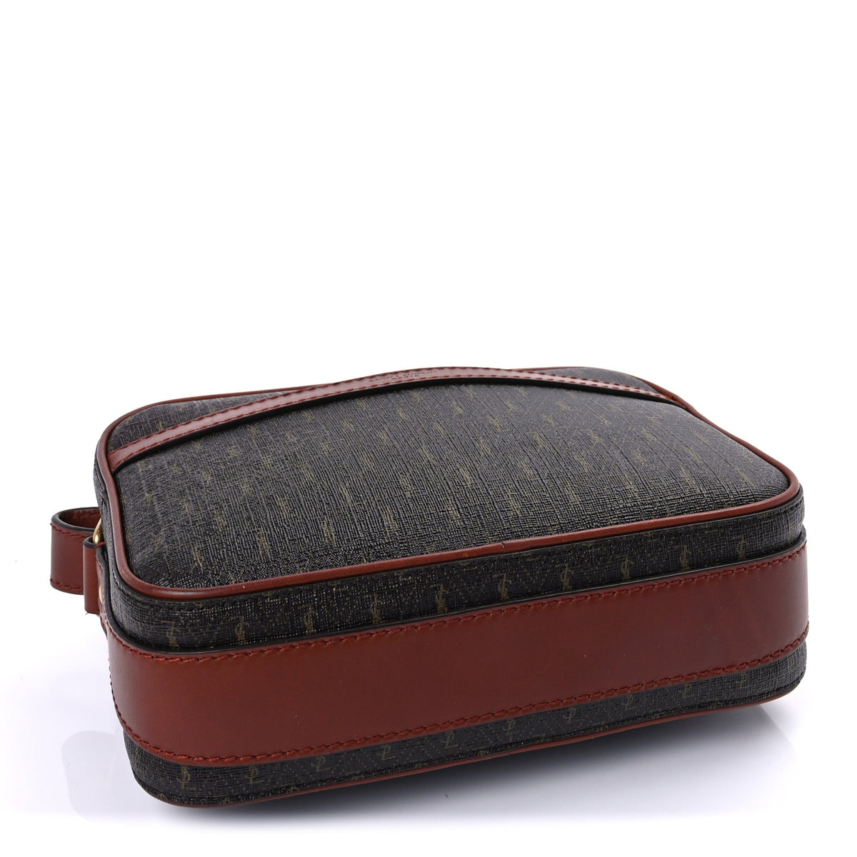 Saint Laurent Canvas Smooth Calfskin Le Monogramme Camera Bag Chestnut 3 of 8