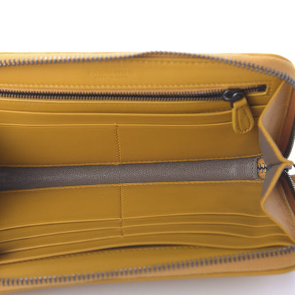 Bottega Veneta Nappa Intrecciato Zip Around Wallet Sunset 5 of 10
