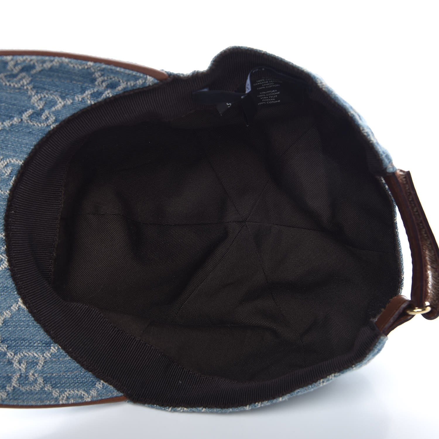 Gucci Denim GG Monogram Baseball Hat S Blue 5 of 10