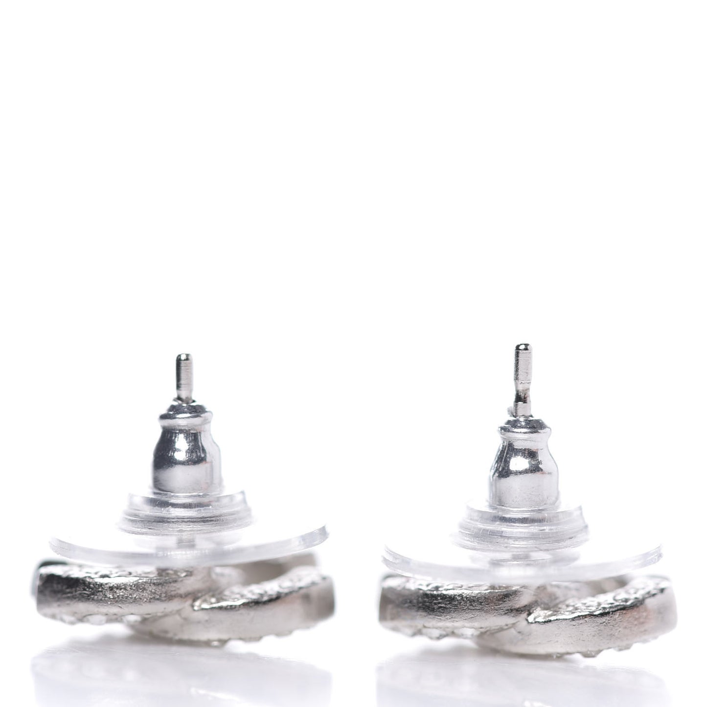 Crystal Timeless CC Earrings Silver