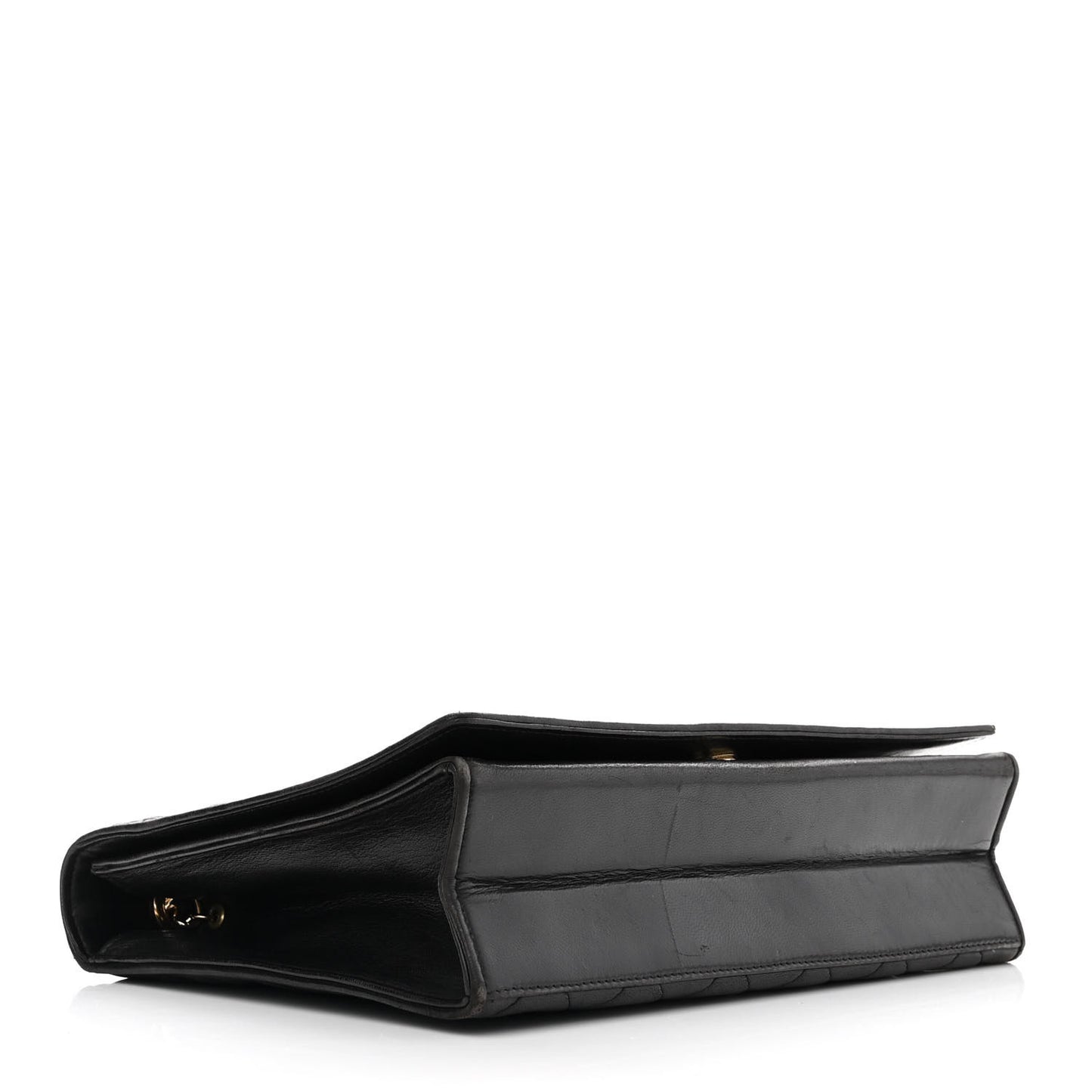 Lambskin Quilted CC Small Single Flap Black