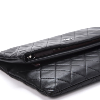 Chanel Lambskin Quilted CC Beauty Clutch Black 6 of 9
