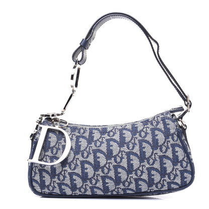Christian Dior Monogram Shoulder Bag Blue 1 of 13