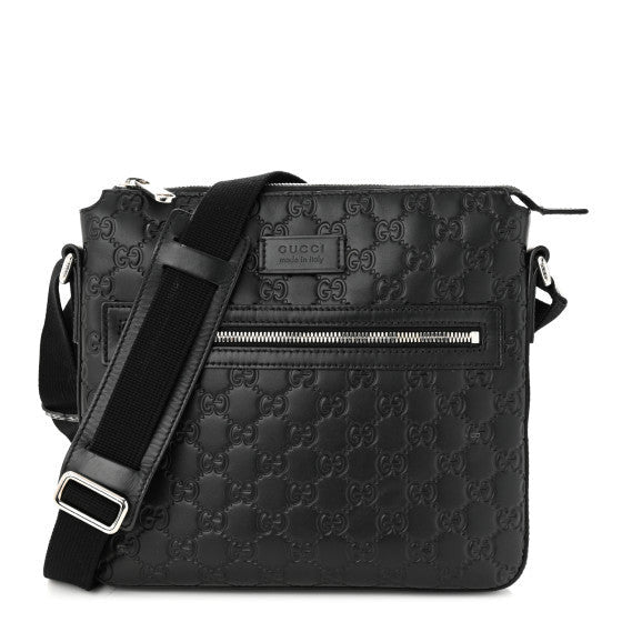 Gucci ssima Signature Small Messenger Bag Black 1 of 1