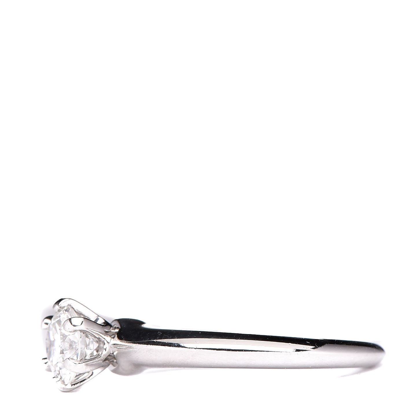 Platinum Diamond .70ct Solitaire Engagement Ring 51 5.75