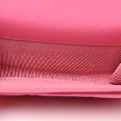 Chanel Caviar Quilted Flap Card Holder Pink 5 of 11