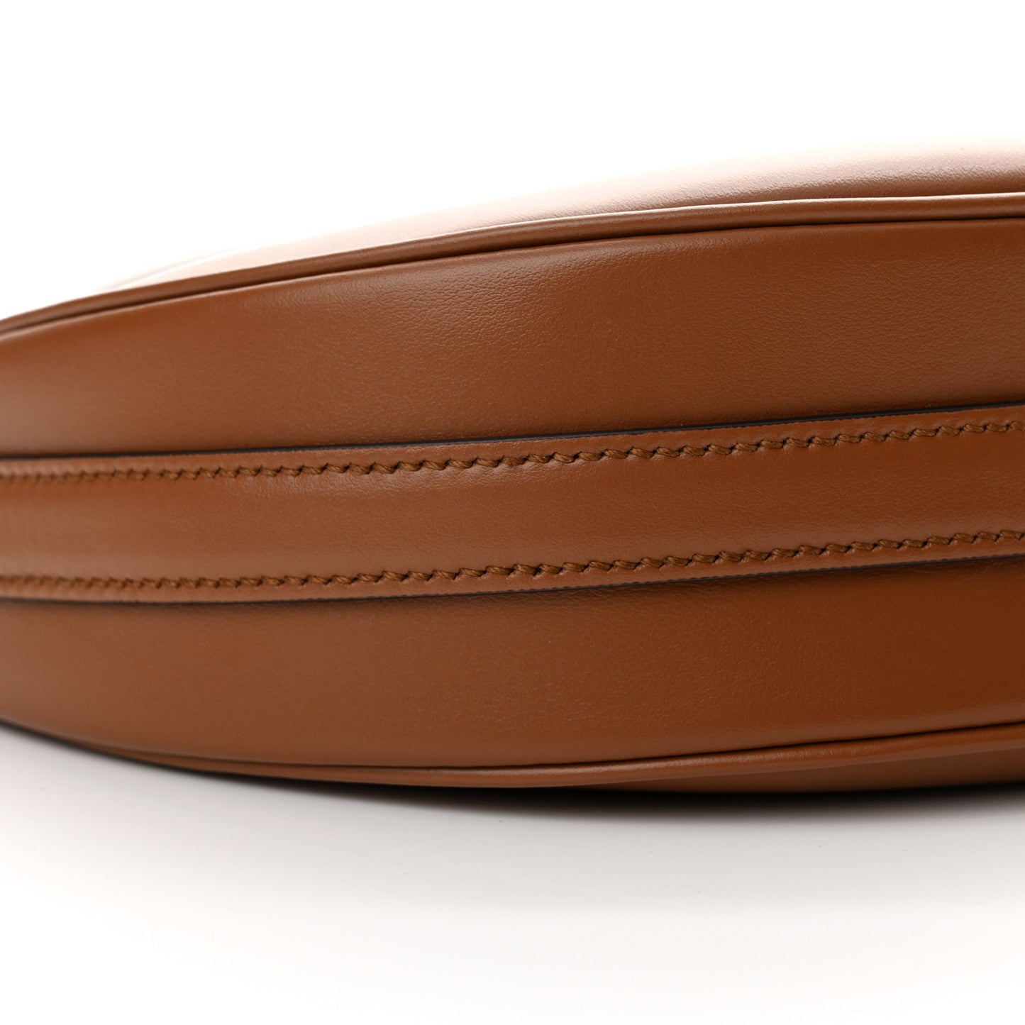 Soft Calfskin Arque Shoulder Bag Cognac