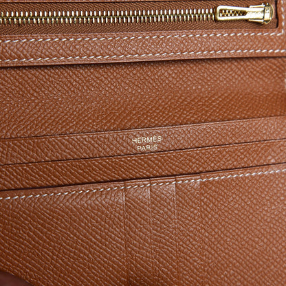 Hermes Epsom Bearn Compact Wallet Gold 6 of 6