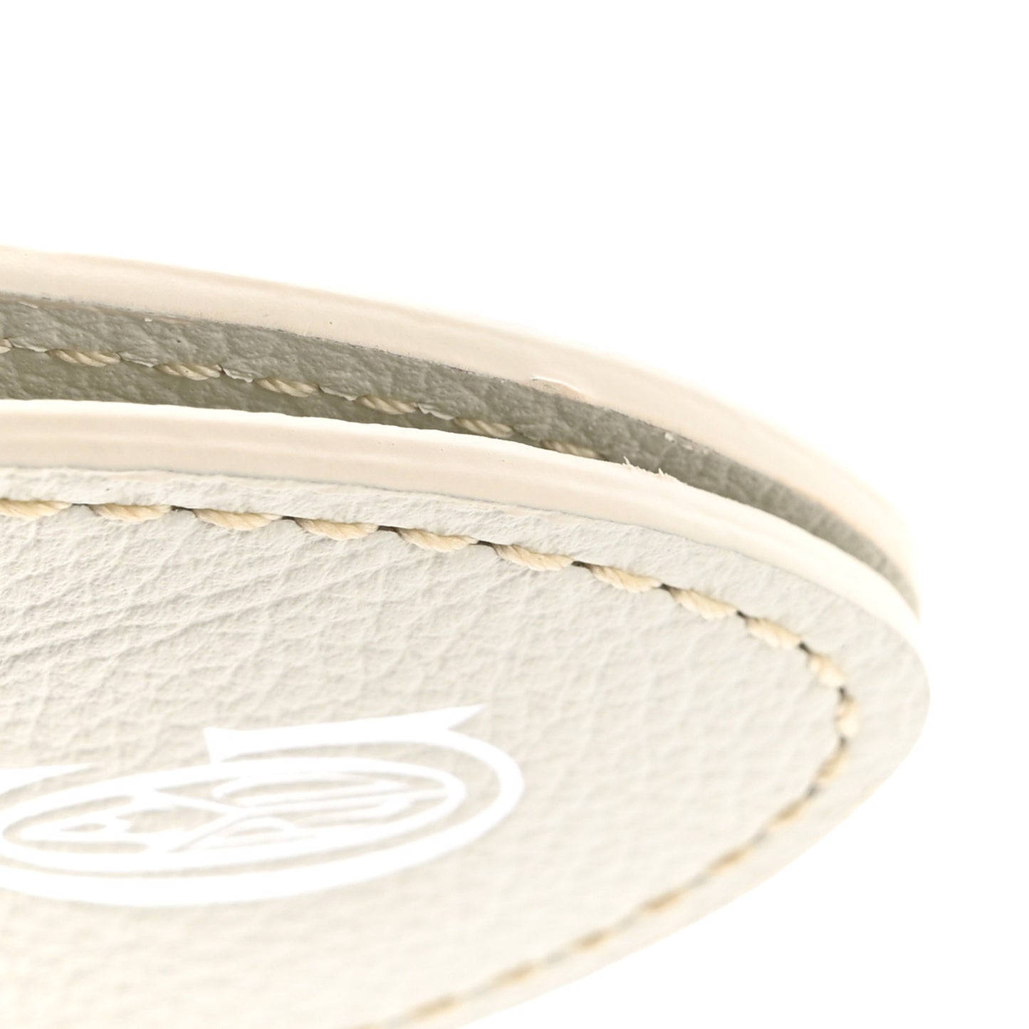 Calfskin Bag Clip White