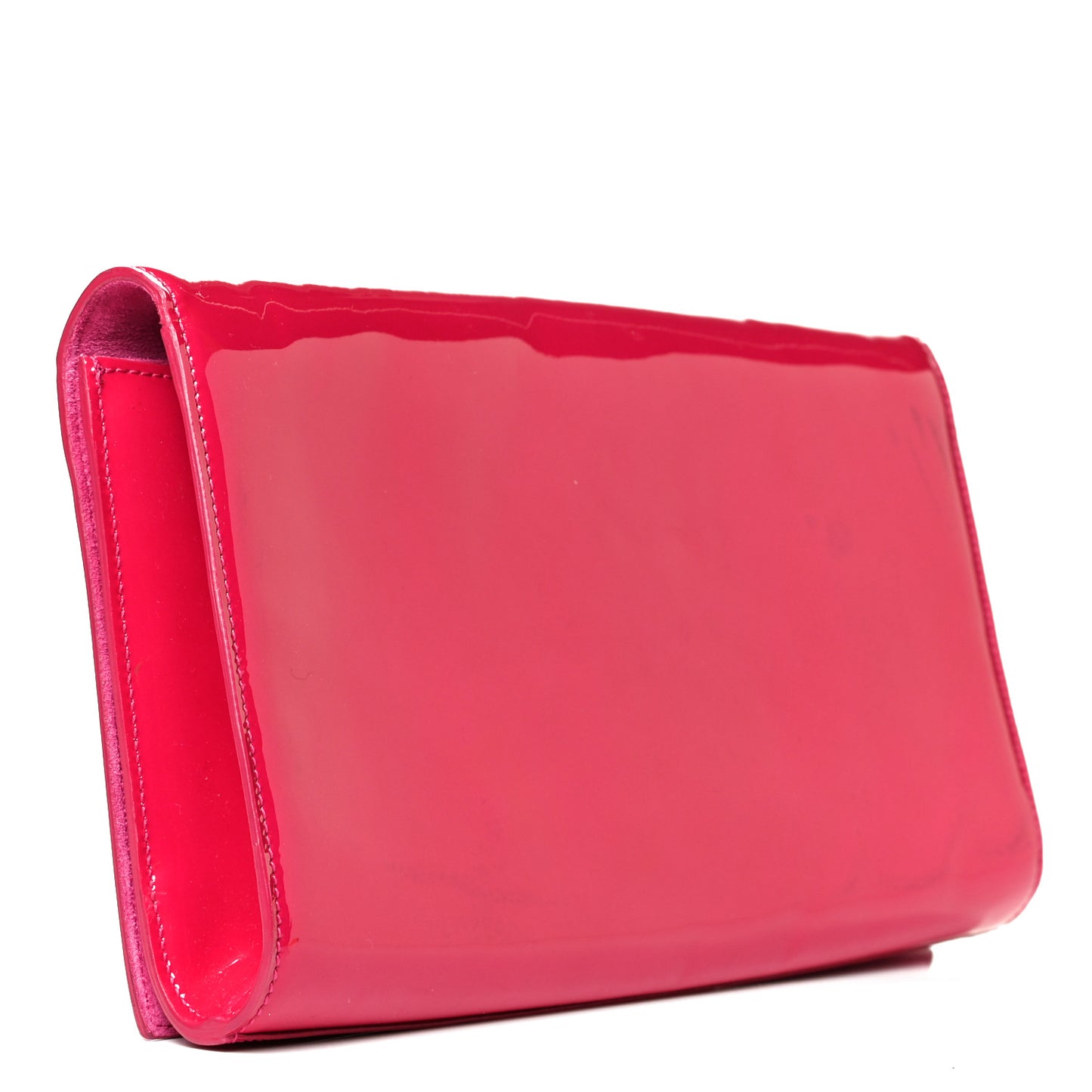 Patent Monogram Large Belle De Jour Clutch Fuchsia