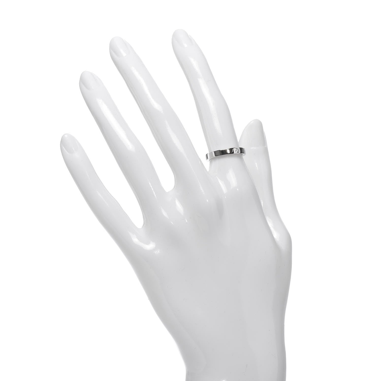 Cartier Platinum Diamond 3mm C De Wedding Band Ring 49 5 2 of 6