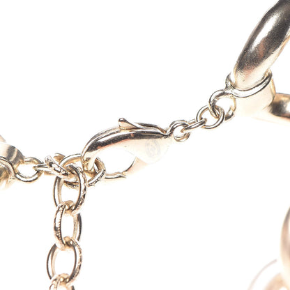 Chanel CC Chain Short Necklace Gold Pearly White 4 of 4