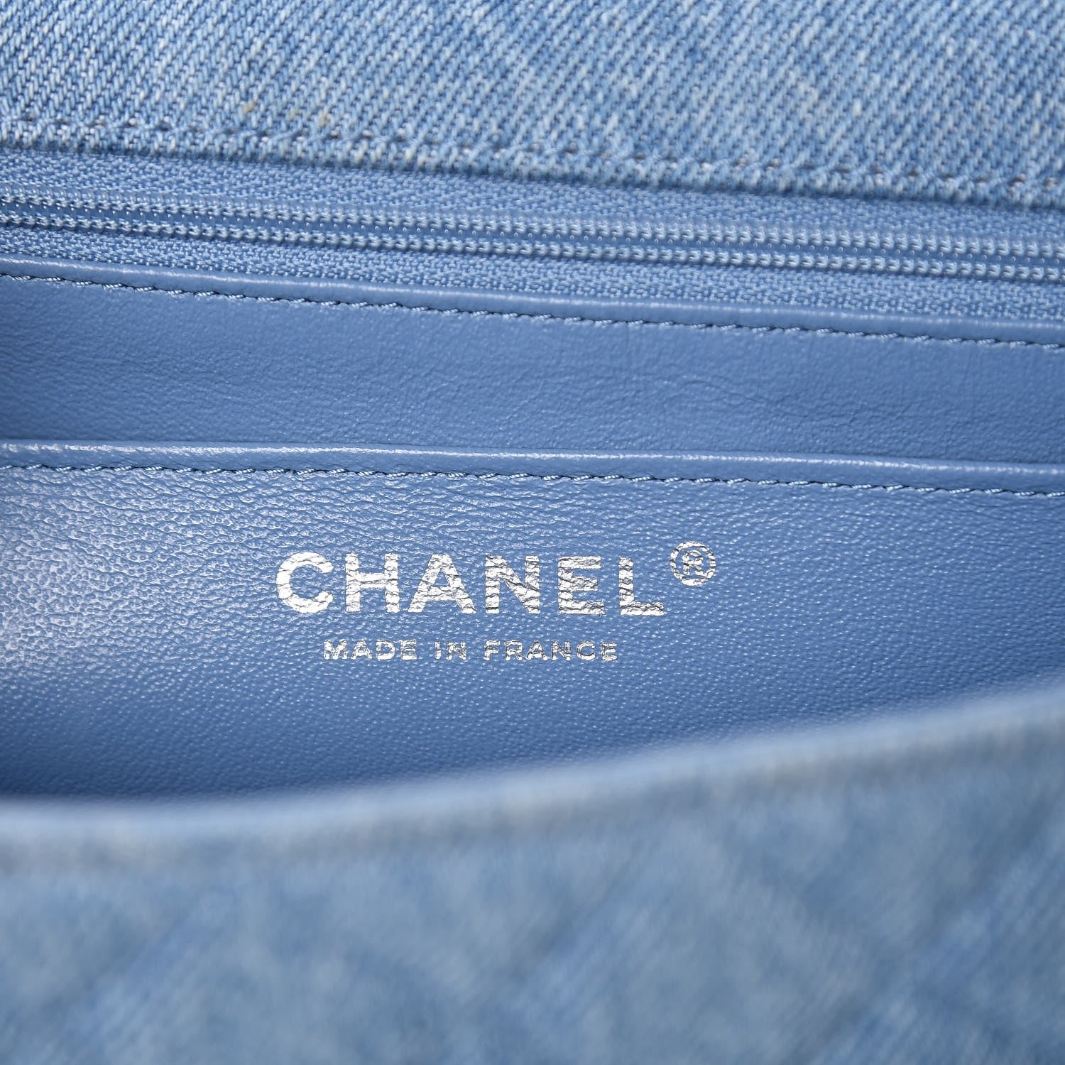 Chanel Denim Braided Medium Flap Bag Light Blue 7 of 14