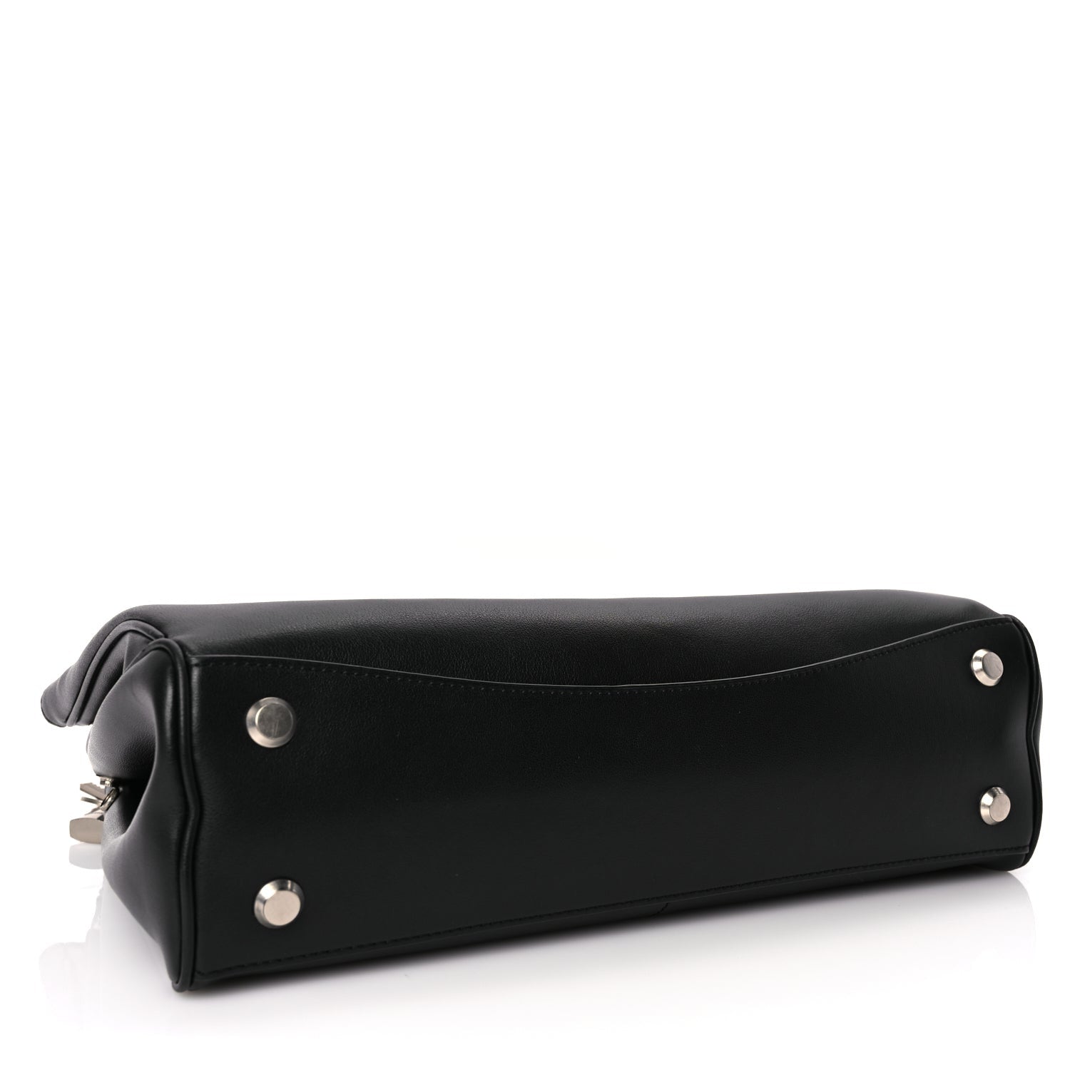 Balenciaga Natural Smooth Calfskin Medium Rodeo Top Handle Handbag Black 3 of 8
