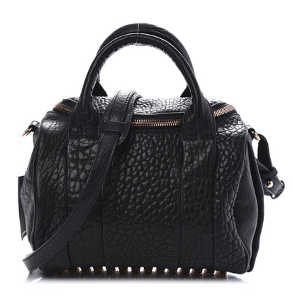 Alexander Wang Pebbled Lambskin Rockie Black Rose Gold Hardware 1 of 9