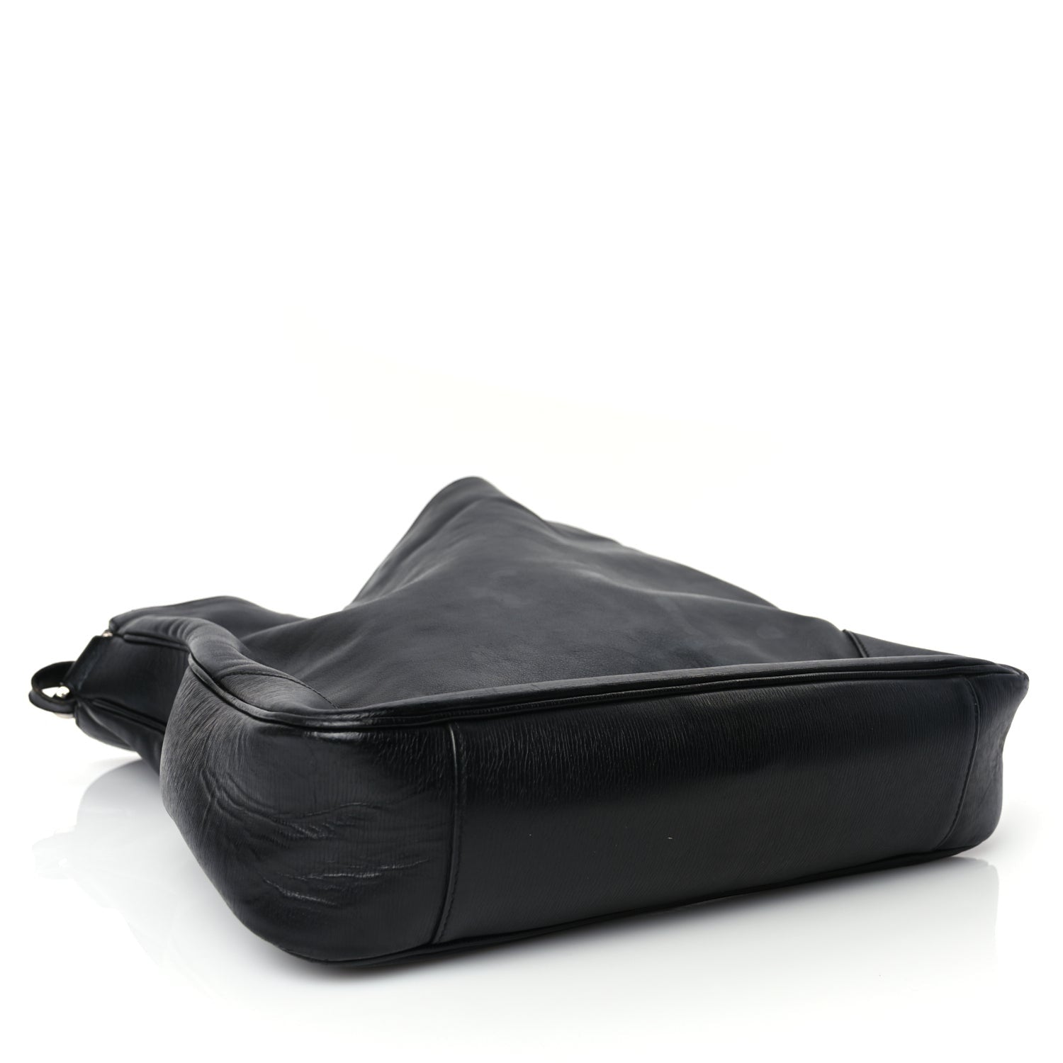 Gucci Calfskin Bamboo Shoulder Bag Black 3 of 9
