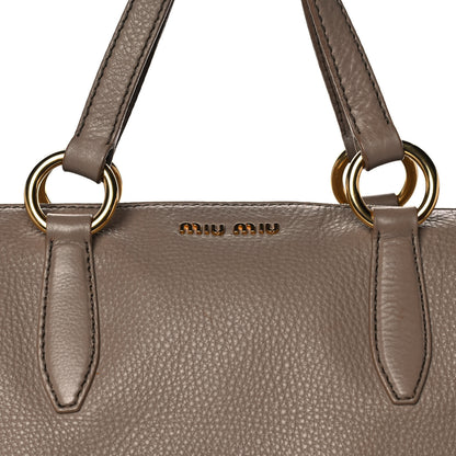 Miu Miu Vitello Daino Tote Bambu 7 of 14