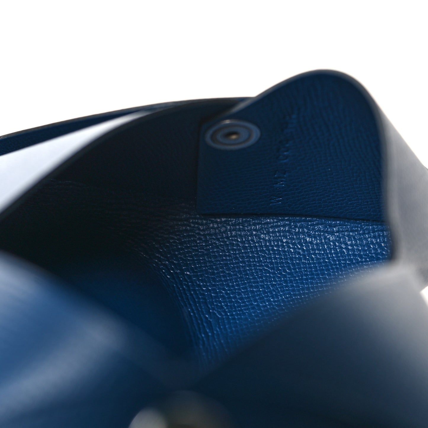 Epsom Calvi Card Case Bleu Saphir