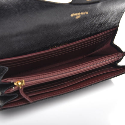 Chanel Caviar Quilted Large Flap Wallet Black 5 of 8