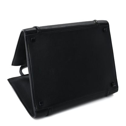 Celine Supple Calfskin Medium Phantom Luggage  Black 3 of 8