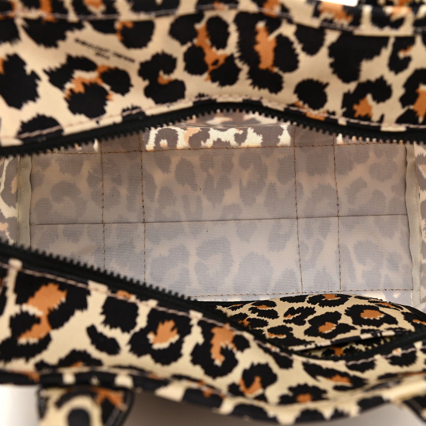 Cotton Canvas Leopard Print Medium The Traveler Tote Bag