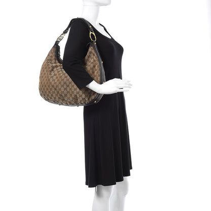 Gucci Monogram Medium Interlocking Hobo Dark Brown 2 of 12