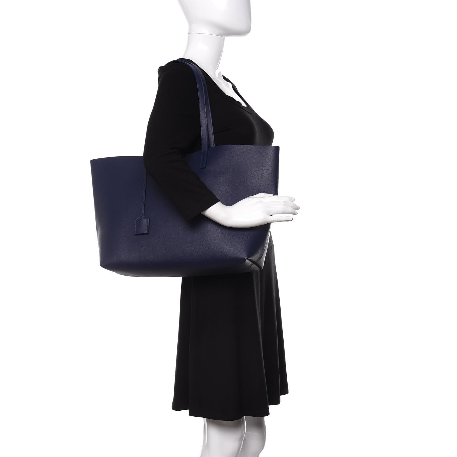 Saint Laurent Calfskin Large Shopping Tote Saphir 2 of 11