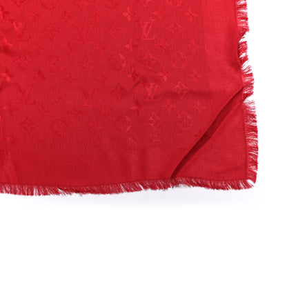 Louis Vuitton Silk Wool Monogram Shawl Pomme D'Amour 4 of 4