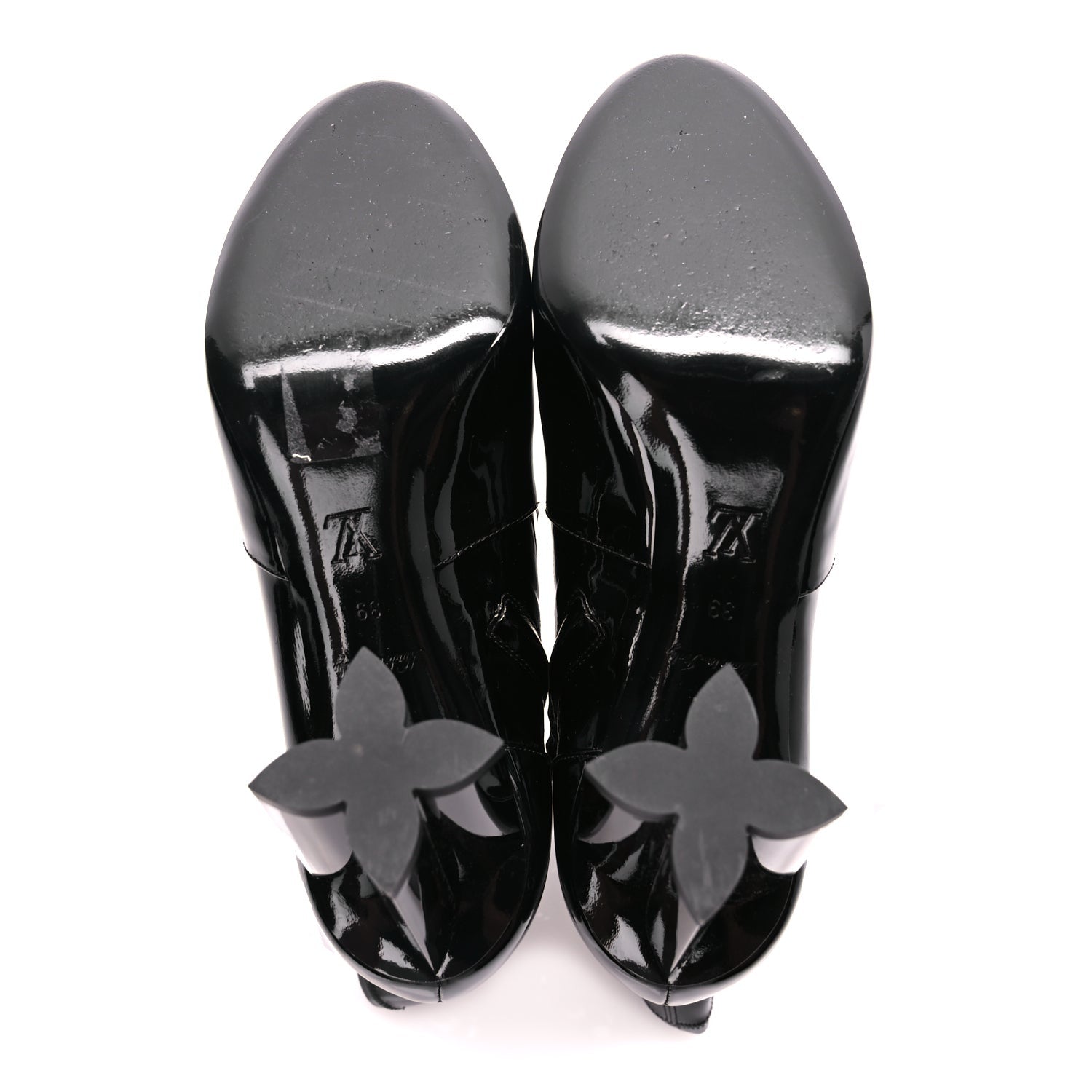 Louis Vuitton Patent Uniformes Silhouette Ankle Boots 39 Black 5 of 8