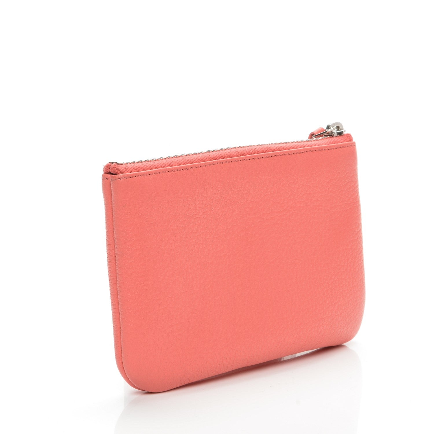 Chanel Goatskin Small CC Clover Cosmetic Case Corail 3 of 7