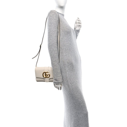Gucci Calfskin Small Arli Flap Shoulder Bag Mystic White 2 of 7
