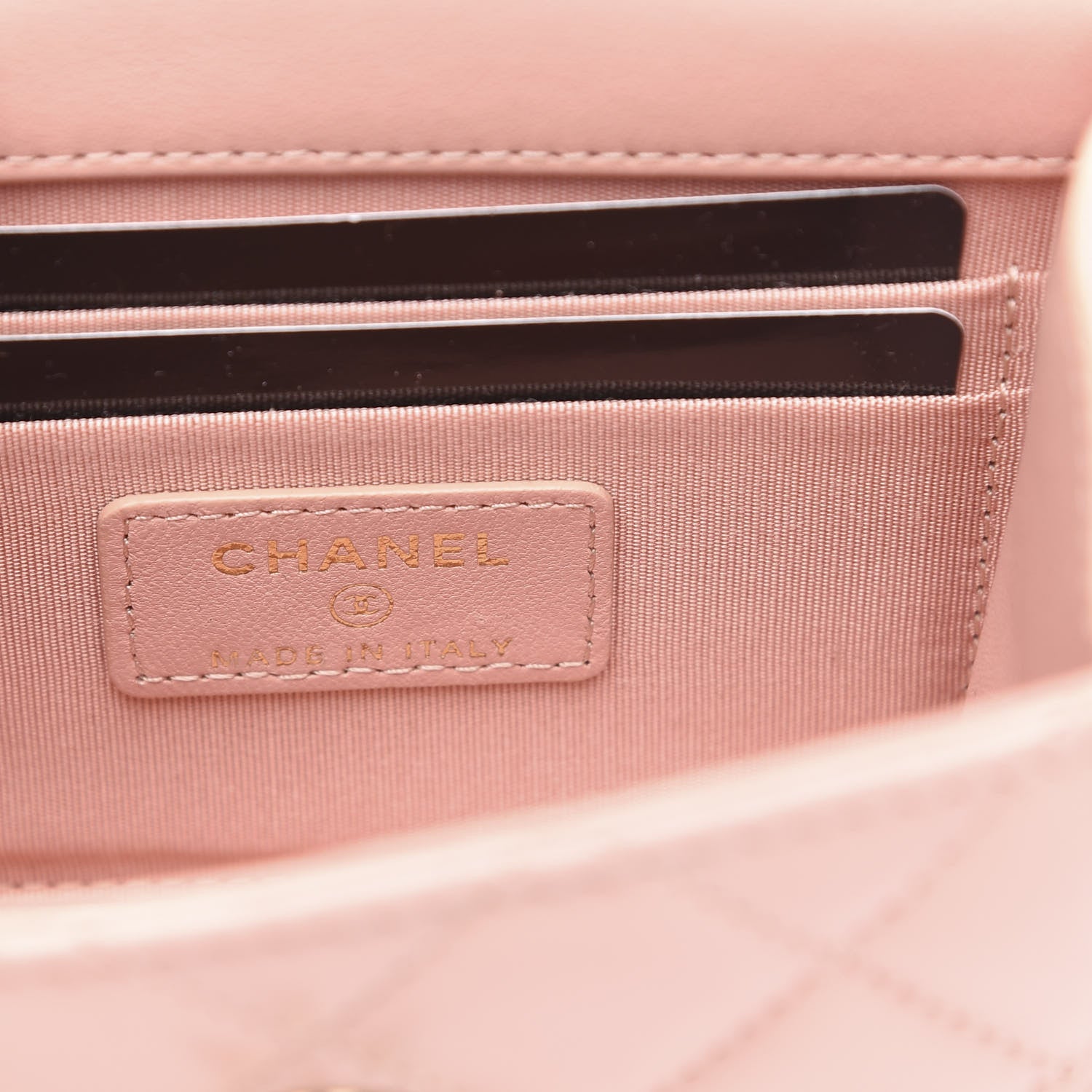 Chanel Lambskin Quilted Mini Trendy CC Clutch With Chain Light Pink 6 of 11