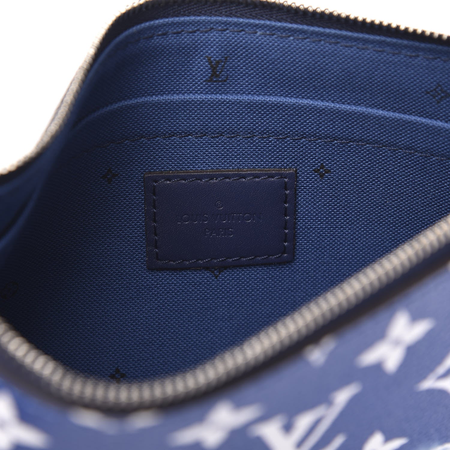 Louis Vuitton Monogram Escale Neverfull MM GM Pochette Blue 6 of 7