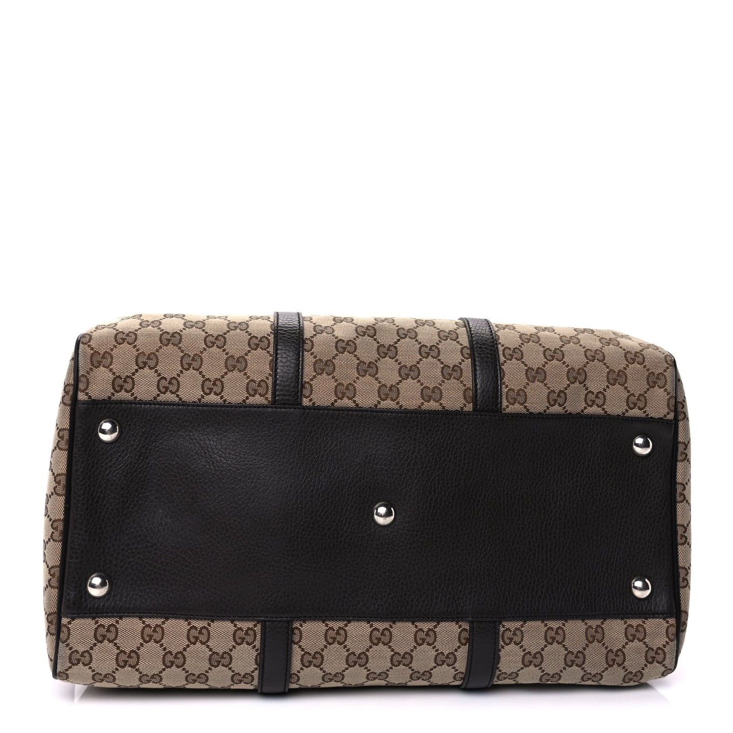 Monogram Dollar Calfskin Large Boston Duffle Bag  Beige Ebony Testa di Moro Marrone Scuro