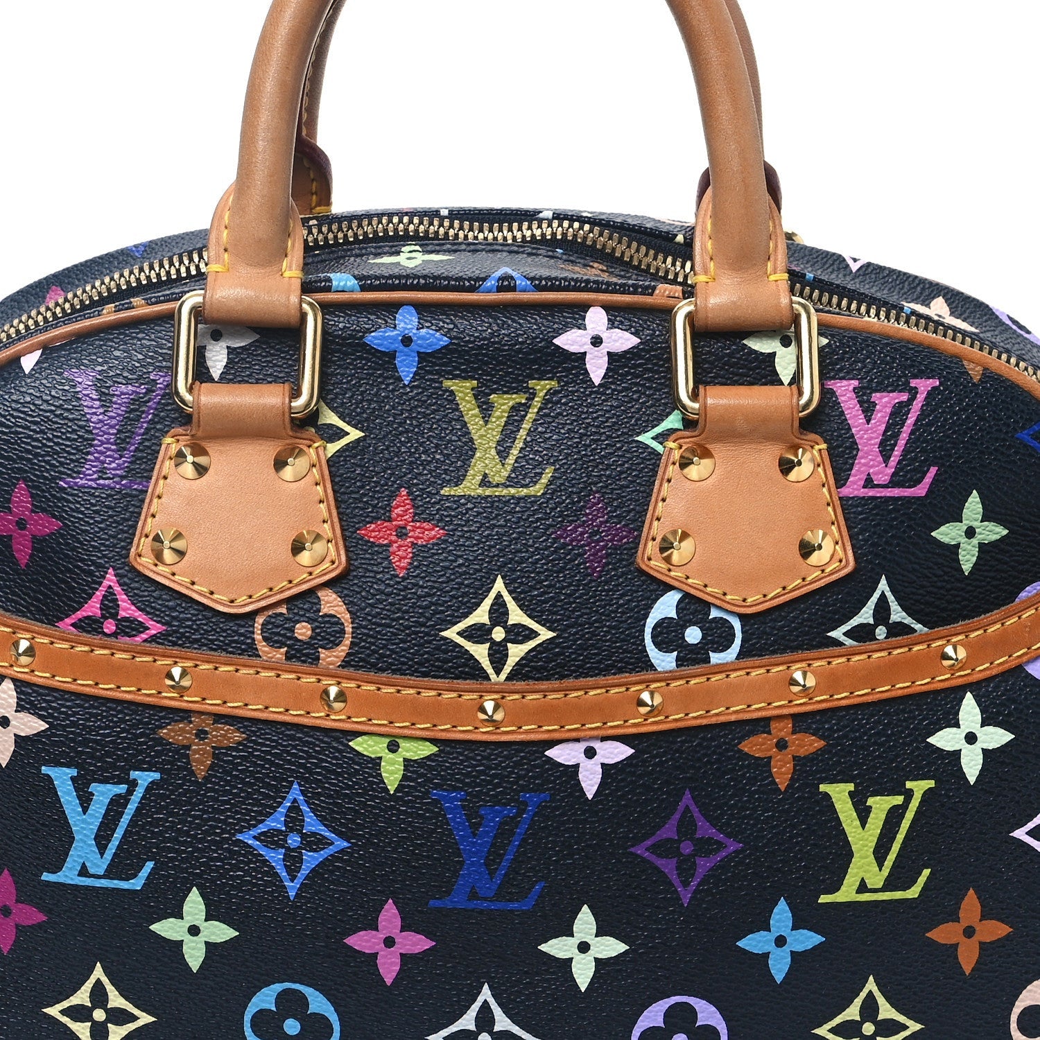 Louis Vuitton Monogram Multicolor Trouville Black 6 of 7