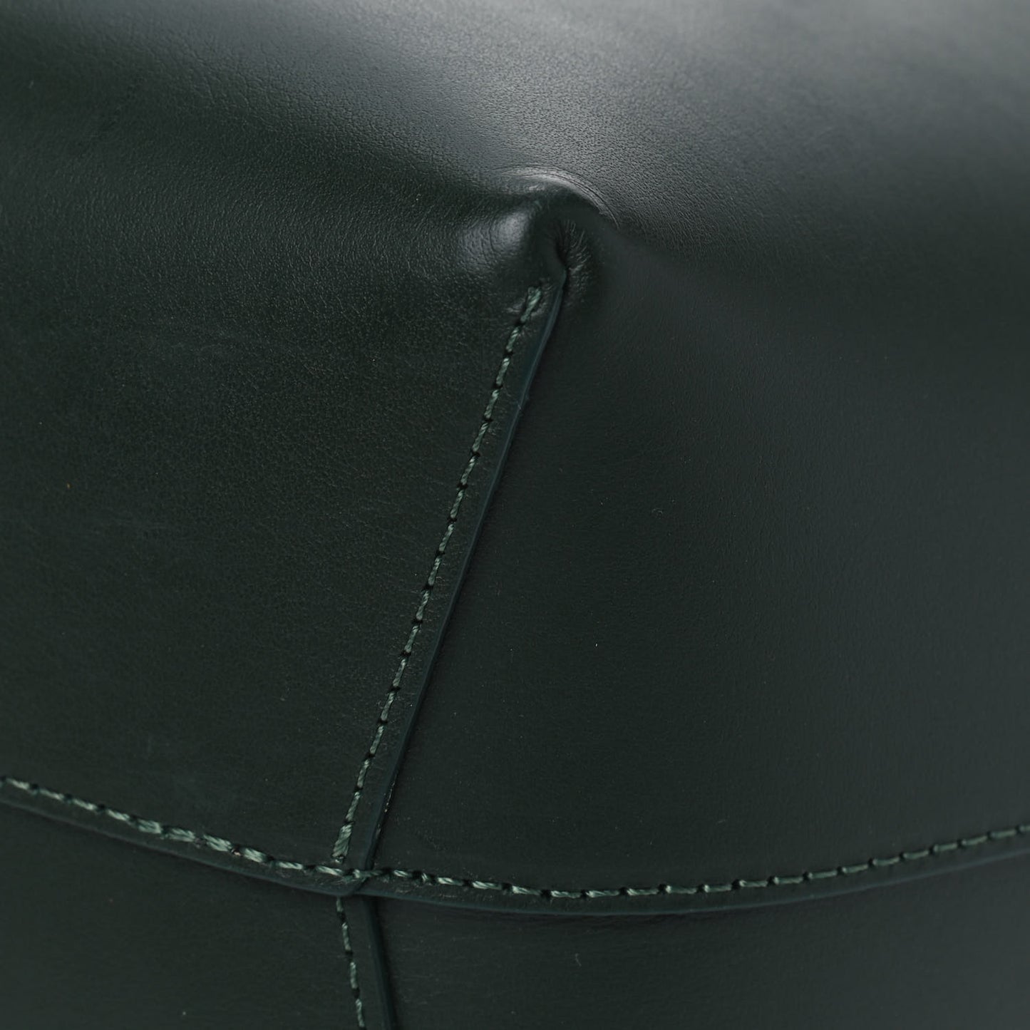 Calfskin Mini Bucket Bag Moss