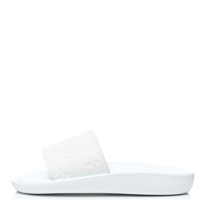 Louis Vuitton Rubber Monogram Embossed Sunbath Flat Mule 36 White 1 of 7