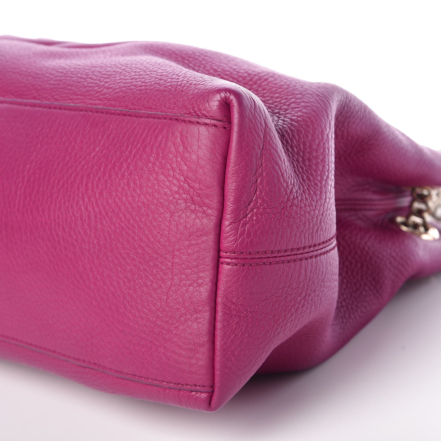 Cellarius Calfskin Medium Soho Chain Shoulder Bag Bright Bouganville