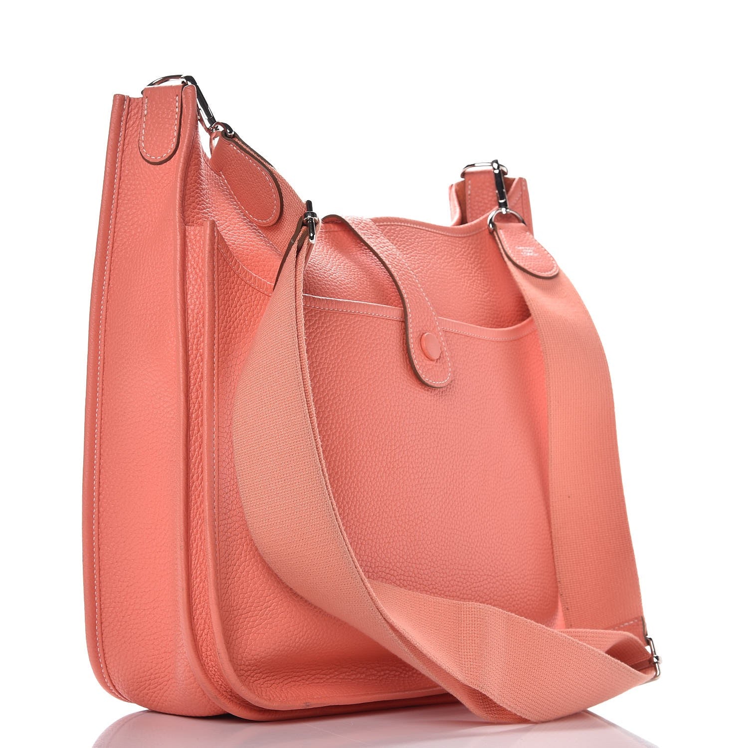 Hermes Taurillon Clemence Evelyne III GM Crevette 3 of 10