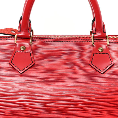 Louis Vuitton Epi Speedy 30 Castillan Red 7 of 7