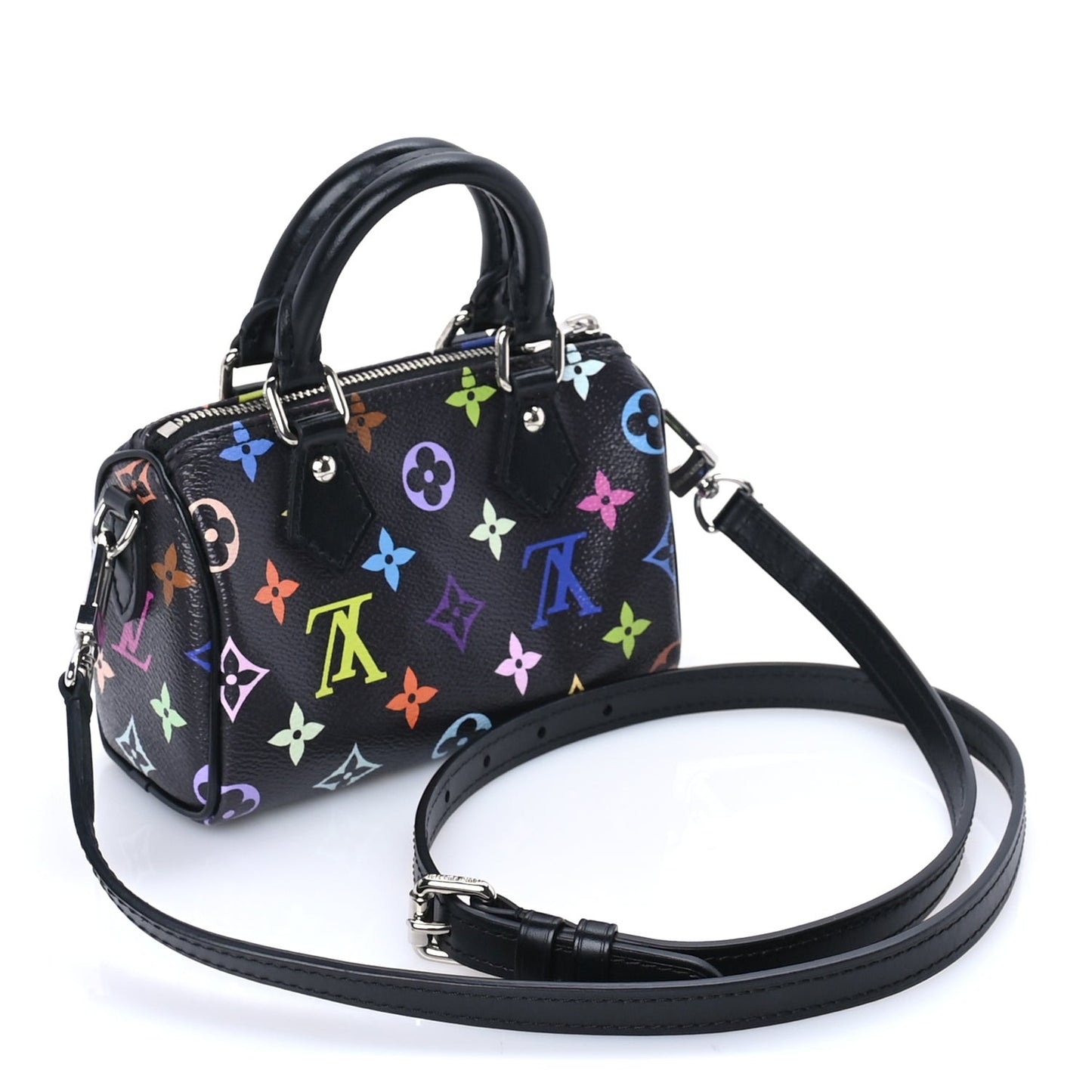 LV X TM Monogram Multicolor Nano Speedy  Black