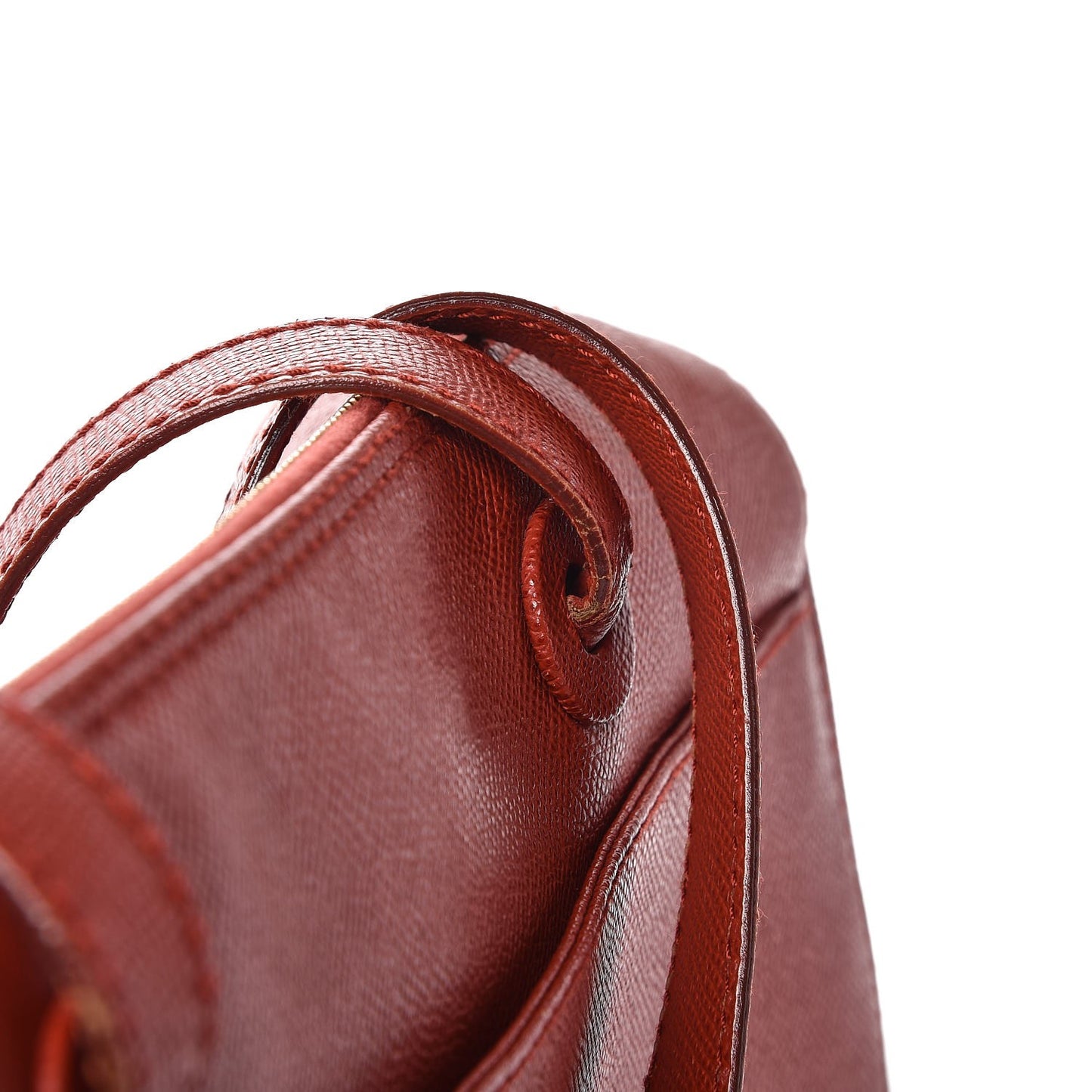 Caviar Zip Top Tote Red