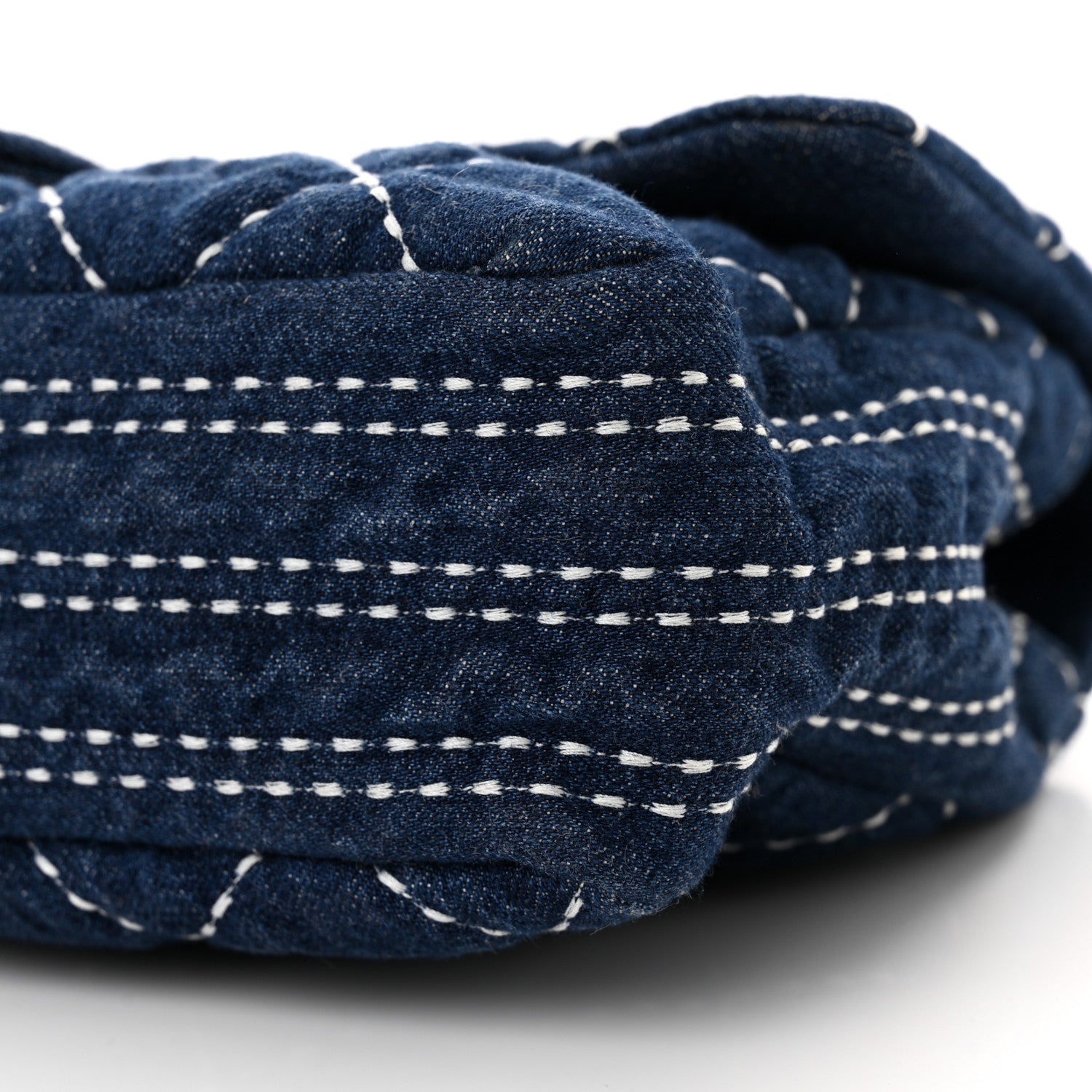 Chanel Denim Quilted Medium Denim Trip Single Flap Blue 10 of 10