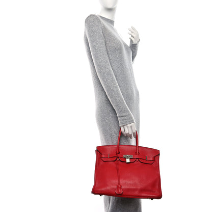 Hermes Taurillon Clemence Birkin 35 Bougainvillea 2 of 11